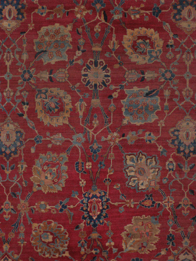 Antique kirman Carpet - # 42052
