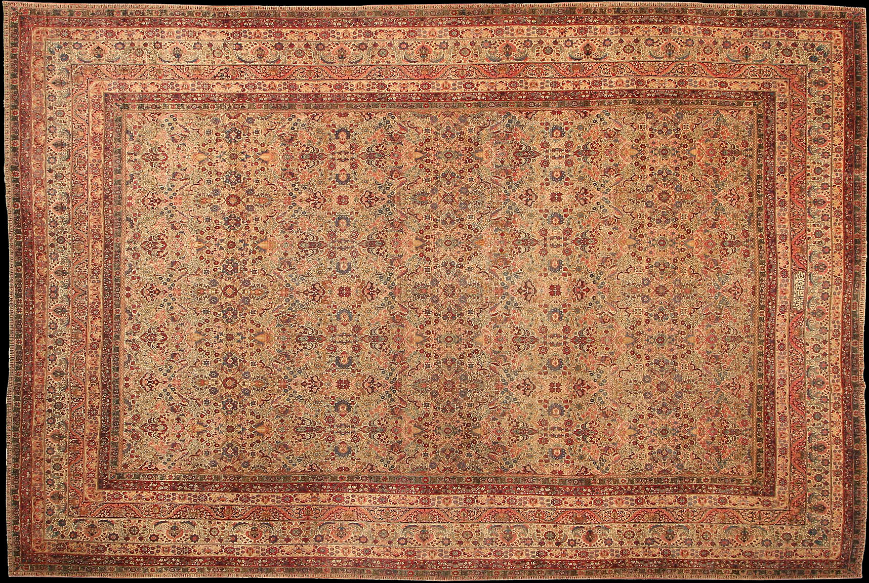 Antique kirman Carpet - # 51508
