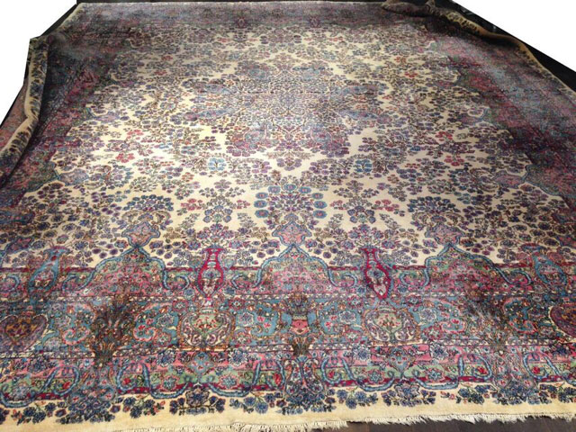Antique kirman Carpet - # 52352