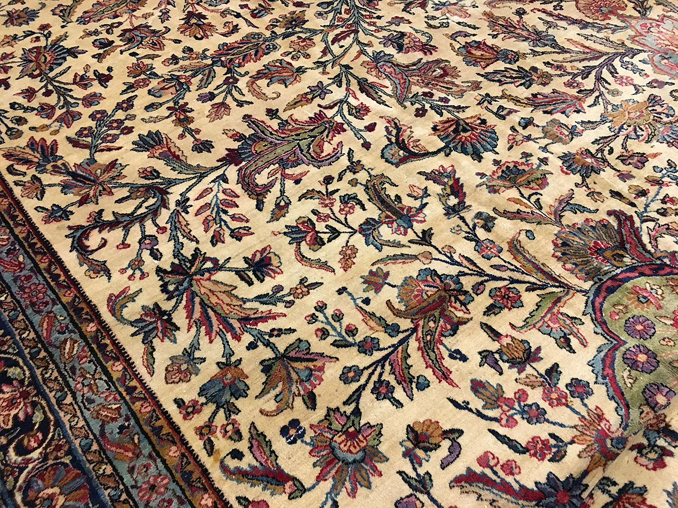 Antique kirman Carpet - # 52514
