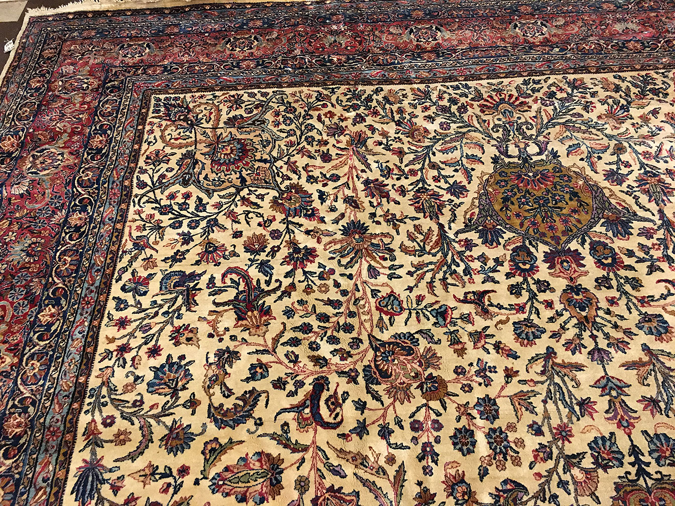 Antique kirman Carpet - # 52514