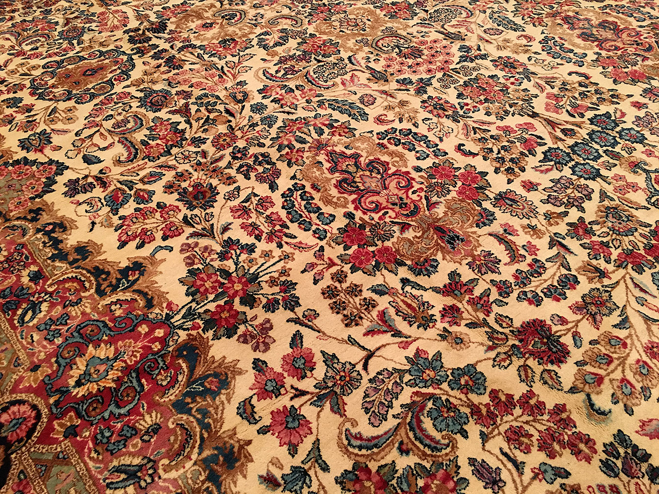 Antique kirman Carpet - # 52515