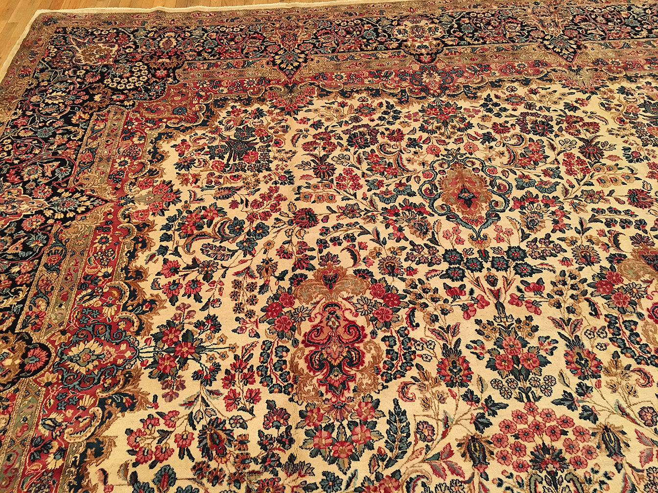 Antique kirman Carpet - # 52515