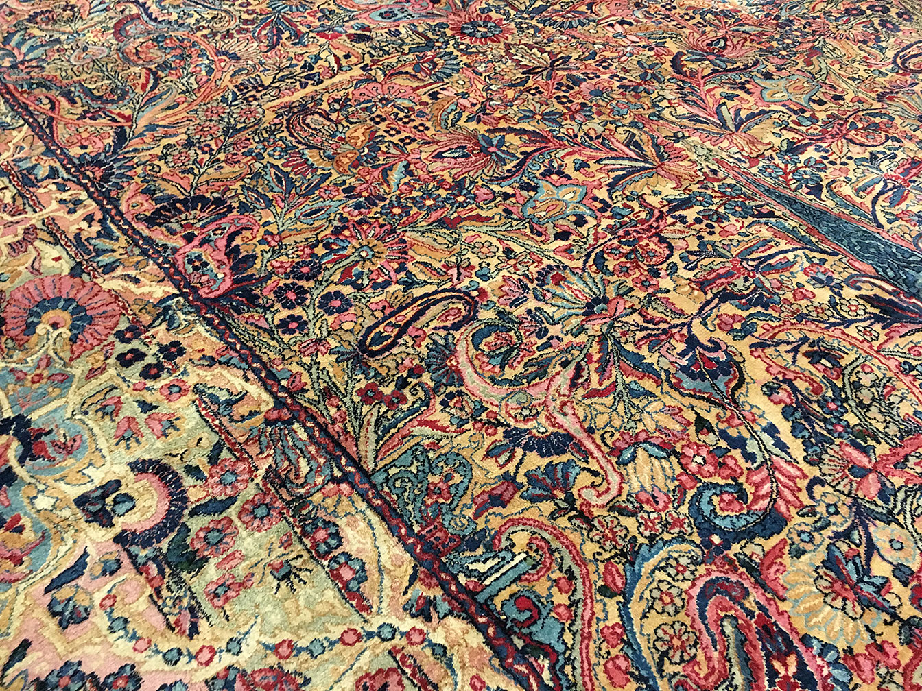 Antique kirman Carpet - # 52524