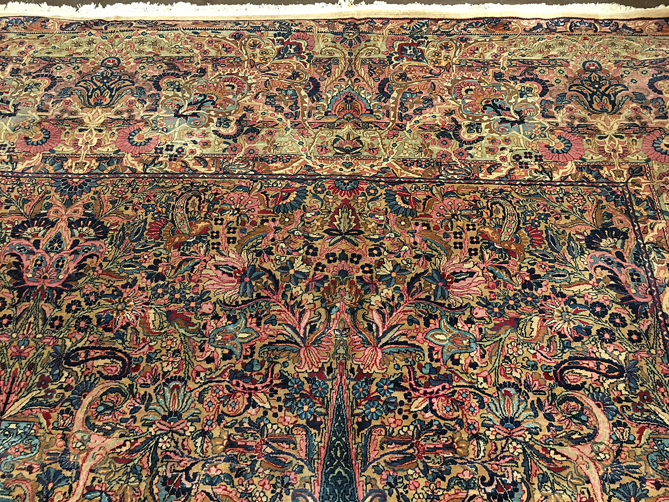 Antique kirman Carpet - # 52524