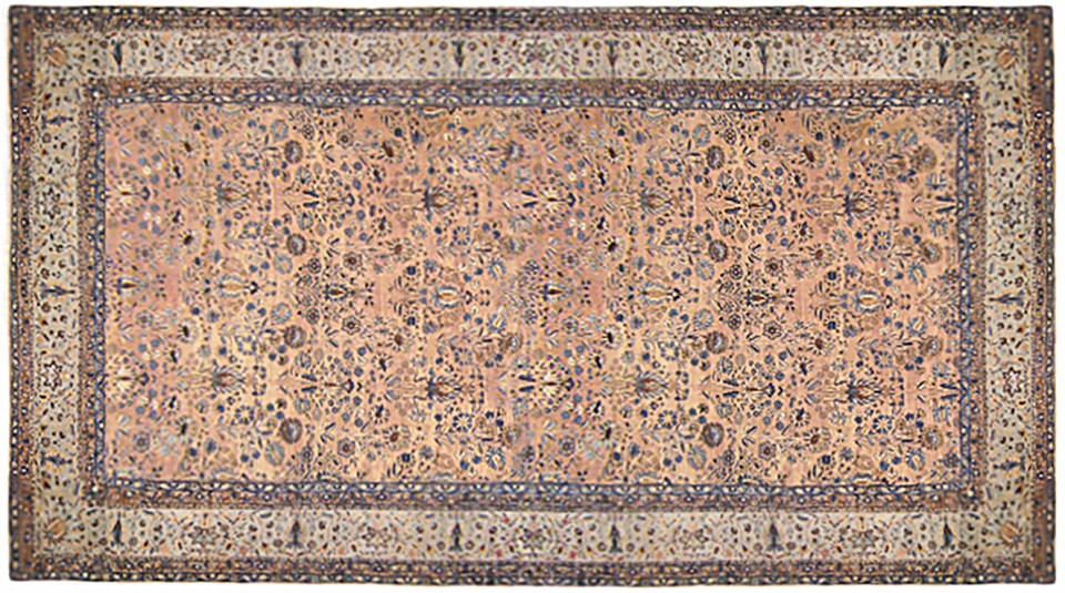 Antique kirman Carpet - # 56262