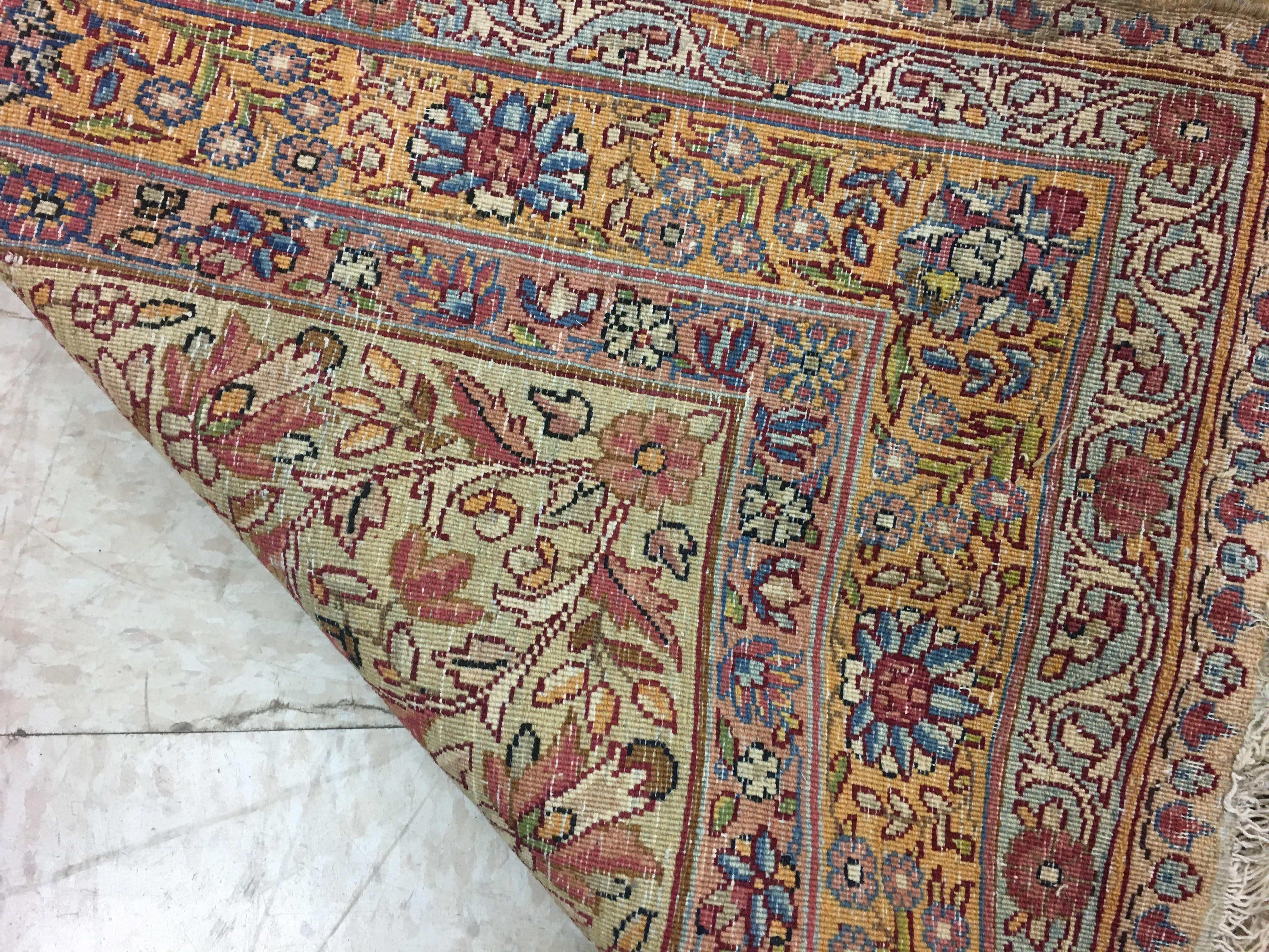 Antique kirman Carpet - # 56651