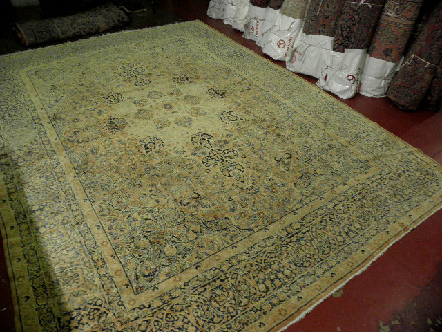 Antique kirman Carpet - # 6618