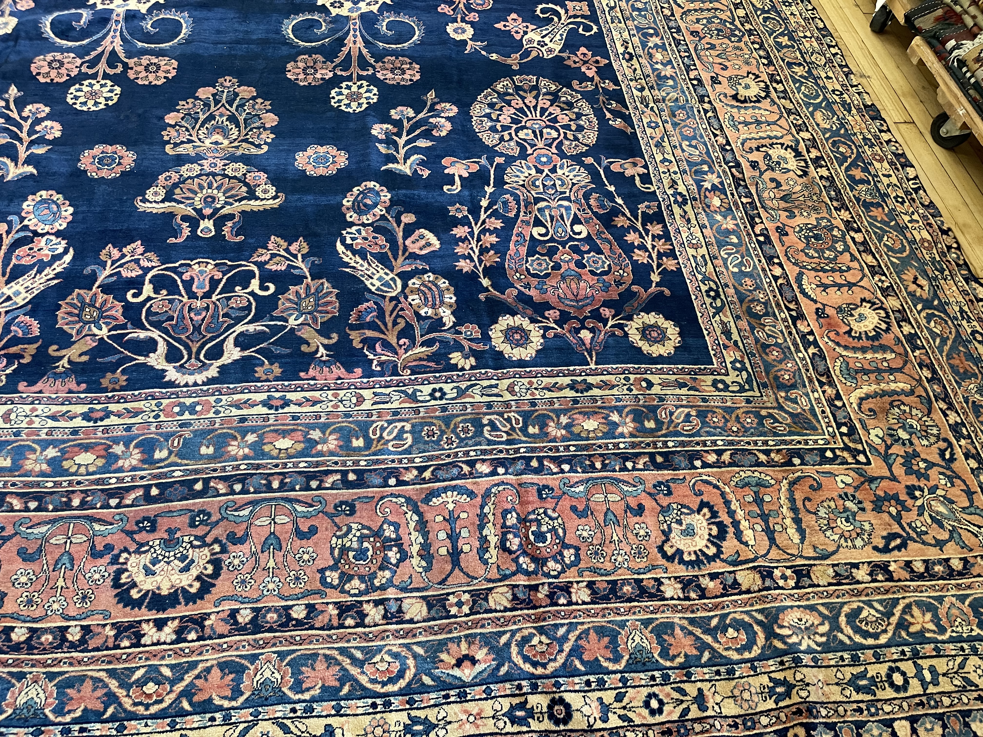 Antique kirman Carpet - # 78253