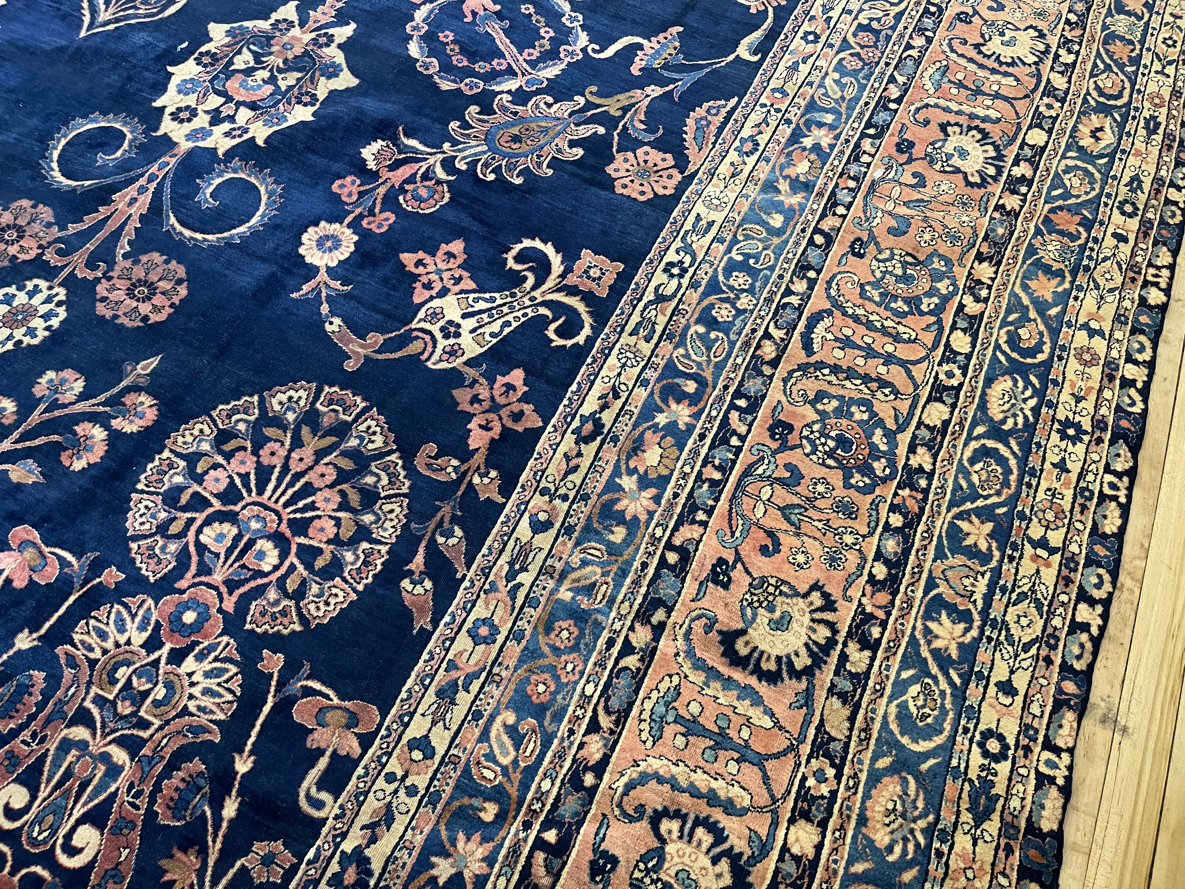 Antique kirman Carpet - # 78253