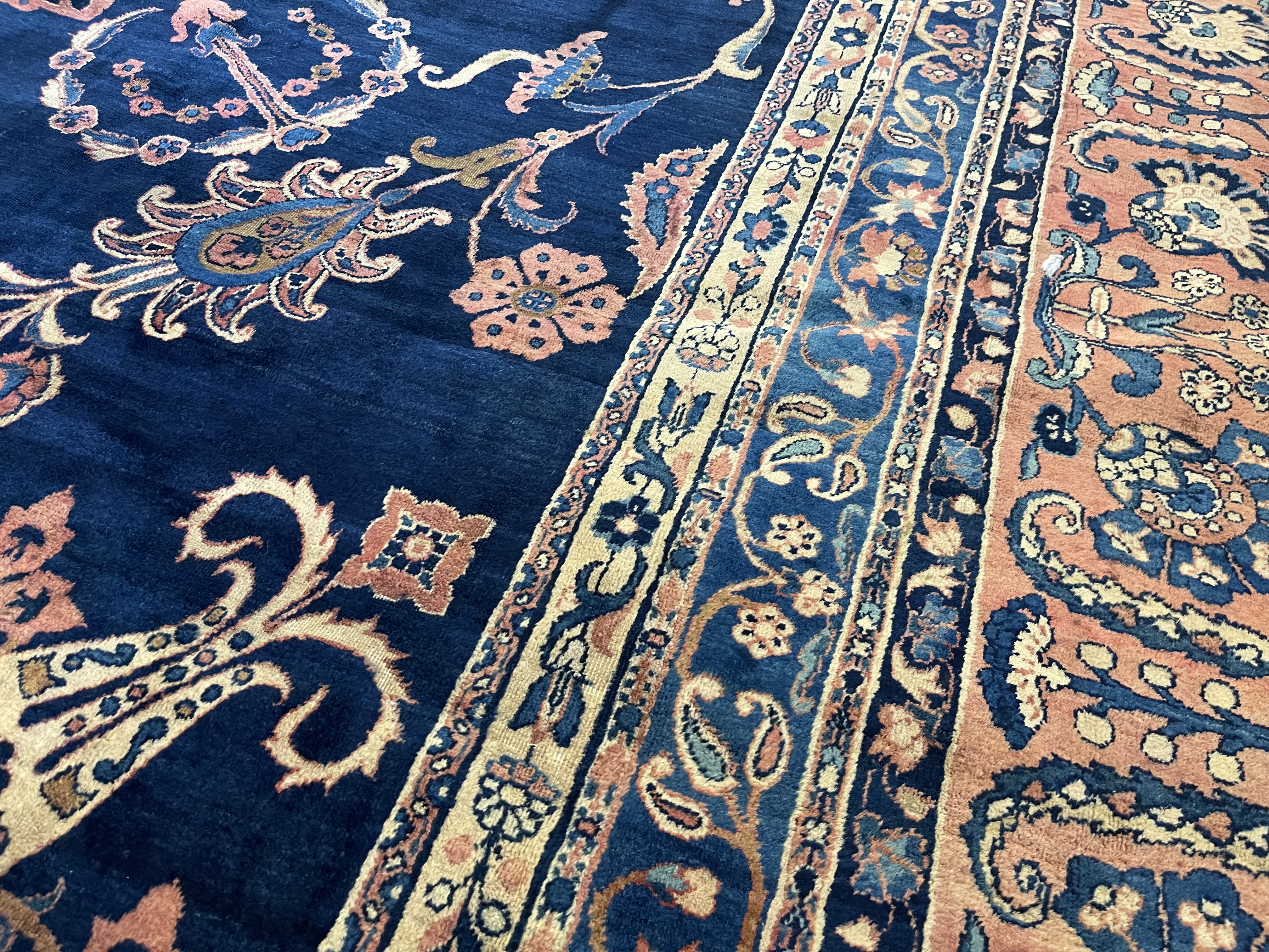 Antique kirman Carpet - # 78253