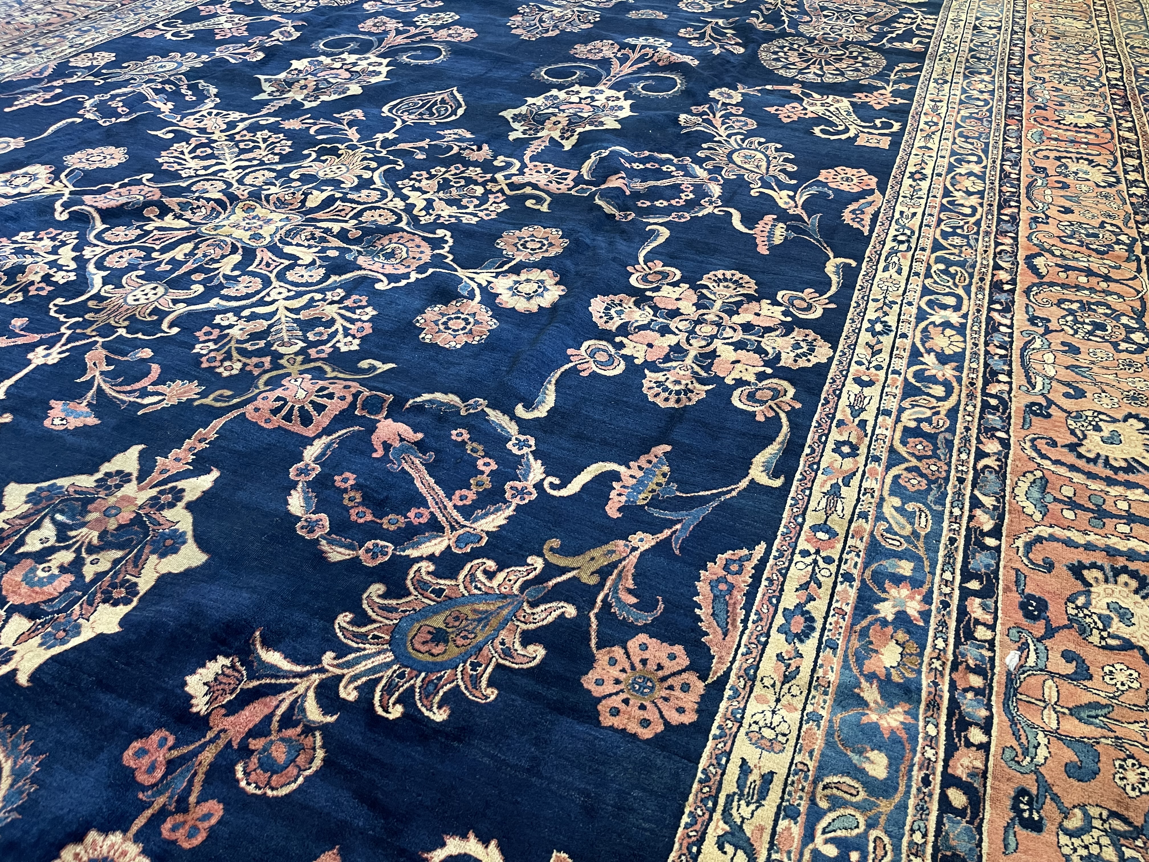 Antique kirman Carpet - # 78253