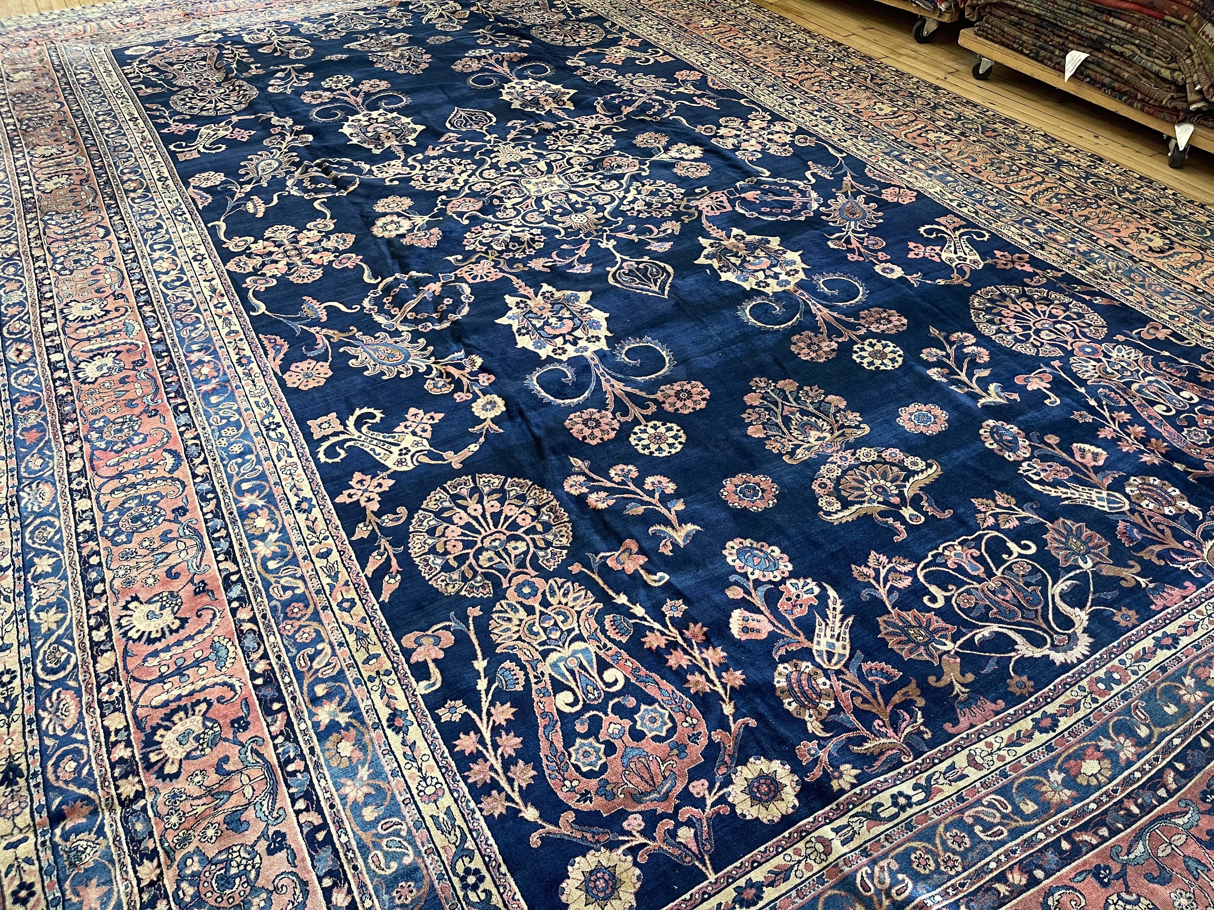 Antique kirman Carpet - # 78253