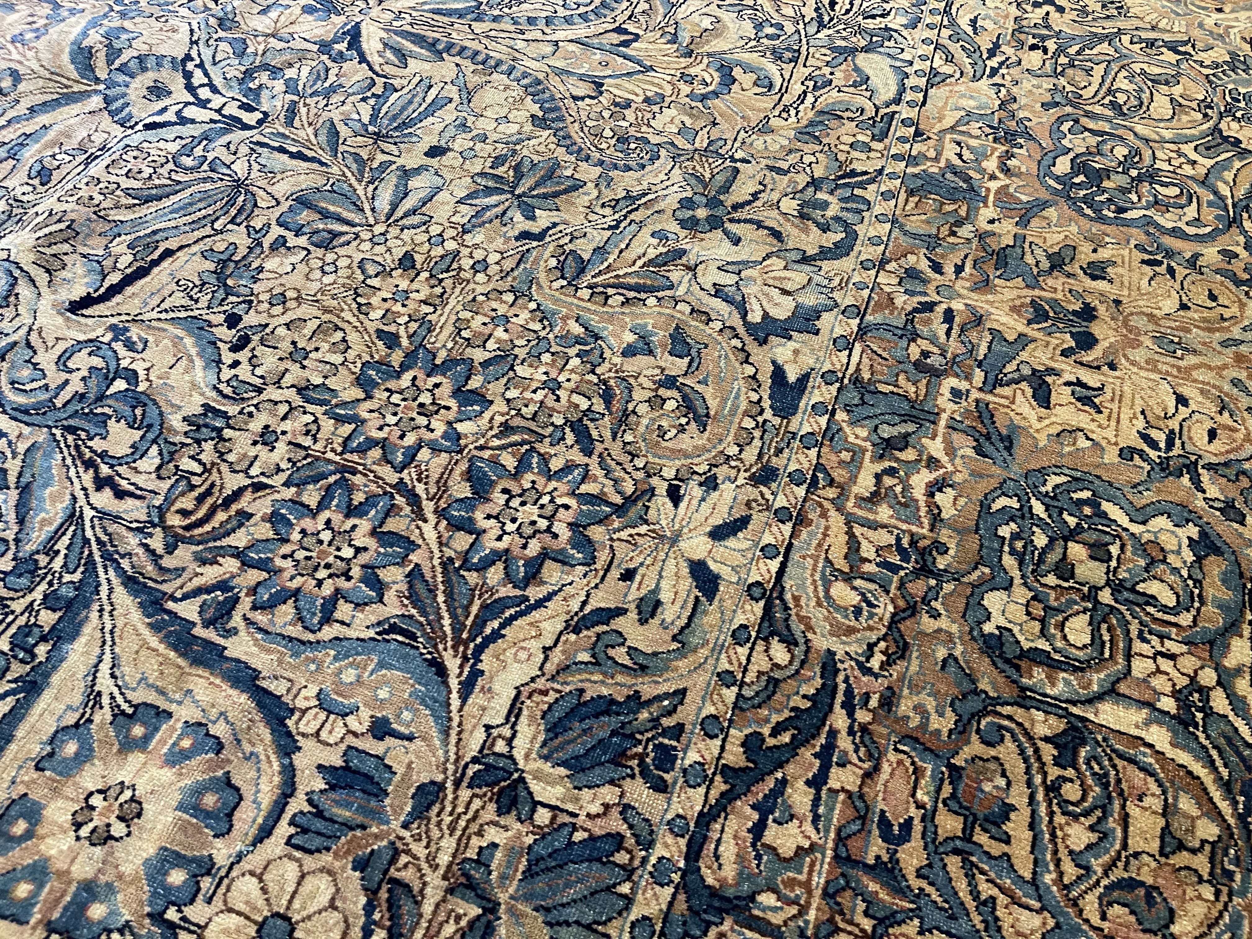 Antique kirman Carpet - # 78303