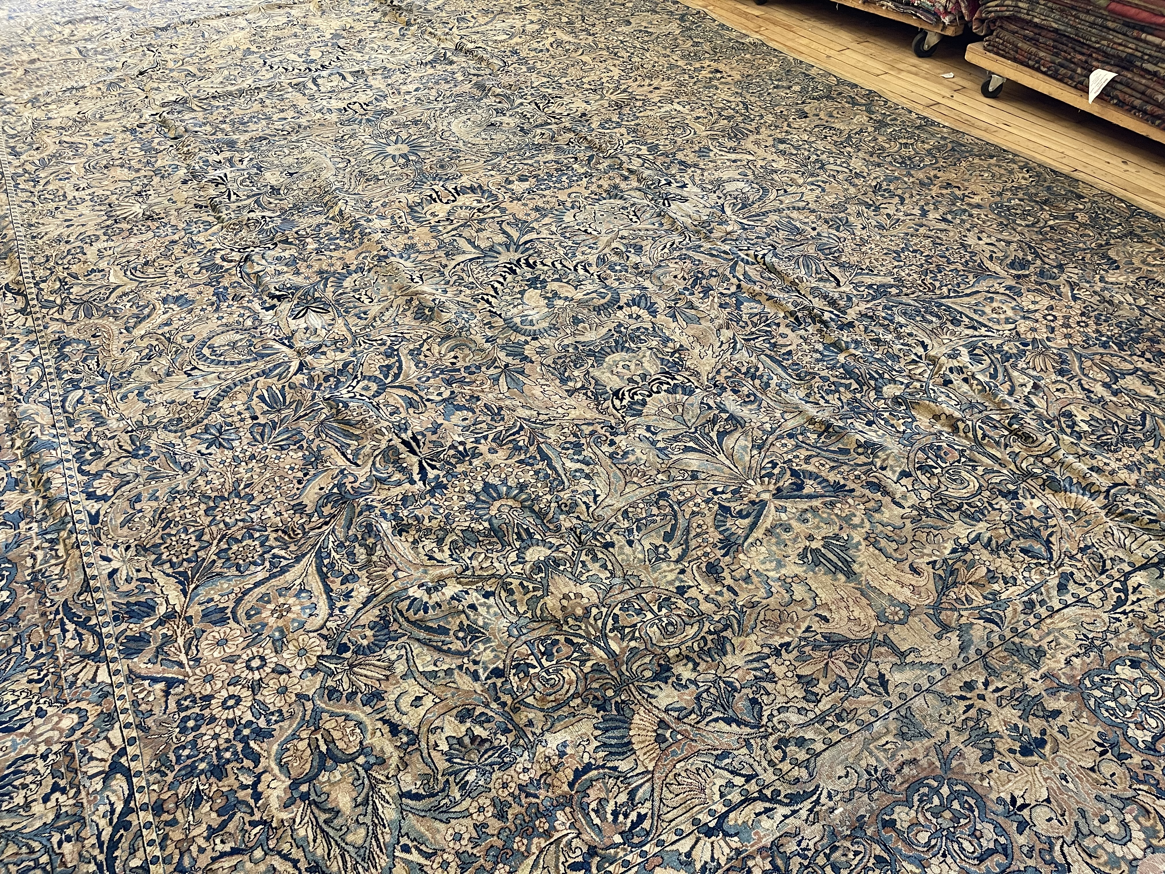 Antique kirman Carpet - # 78303