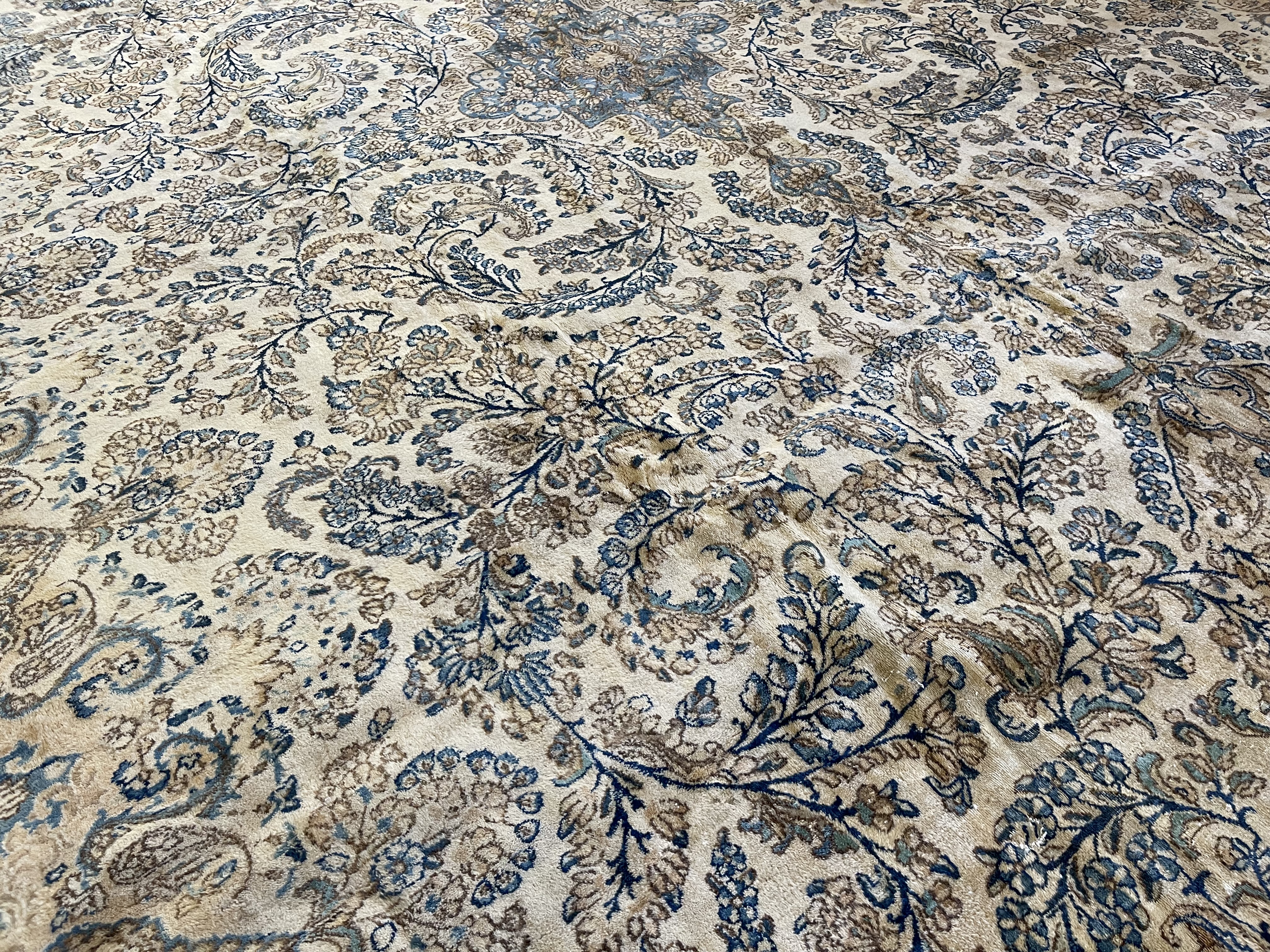 Antique kirman Carpet - # 78309