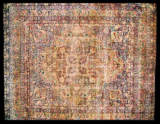 Antique kirman, lavar Carpet - # 3732