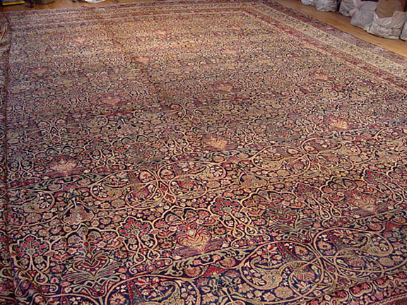 Antique kirman, lavar Carpet - # 4970