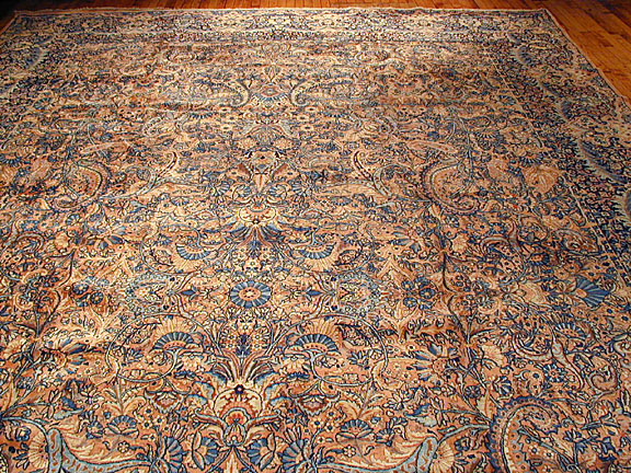 Antique kirman, lavar Carpet - # 5253