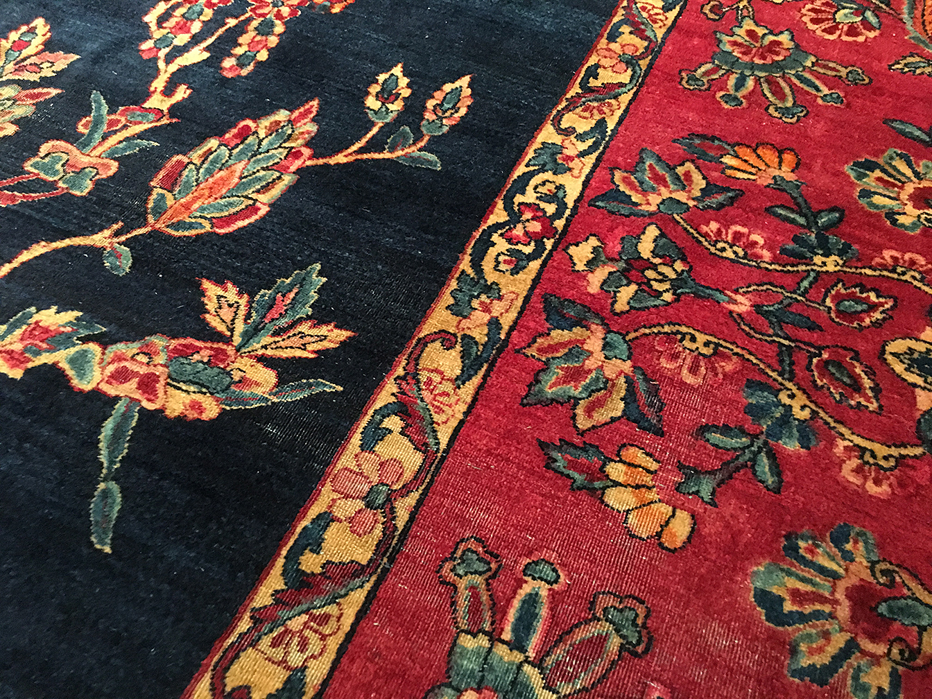 Antique kirman, lavar Carpet - # 53565