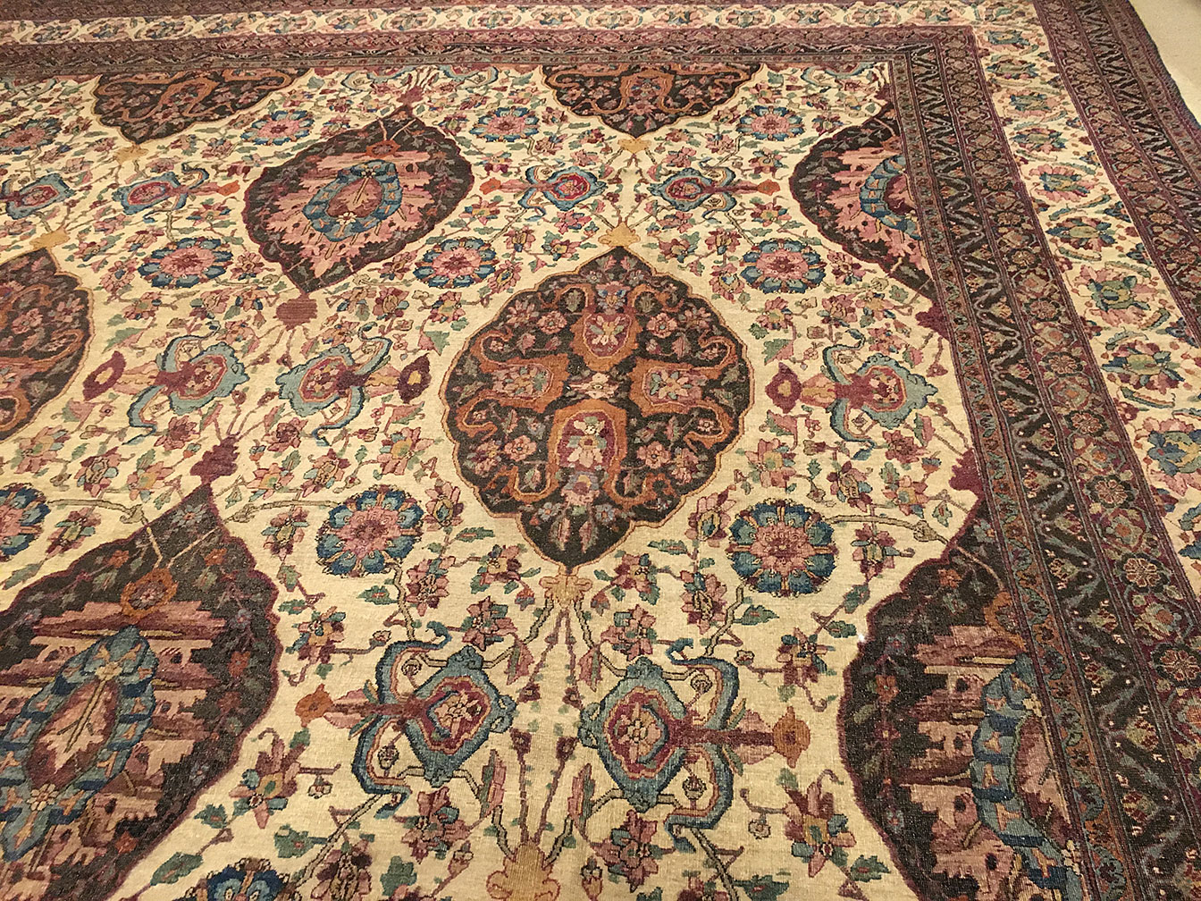 Antique kirman, lavar Carpet - # 53716