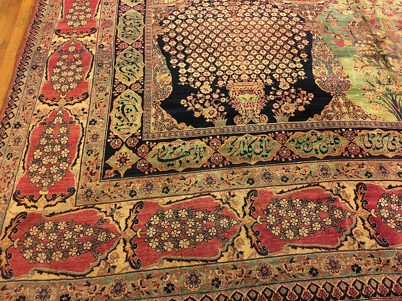 Antique kirman, lavar Carpet - # 53816