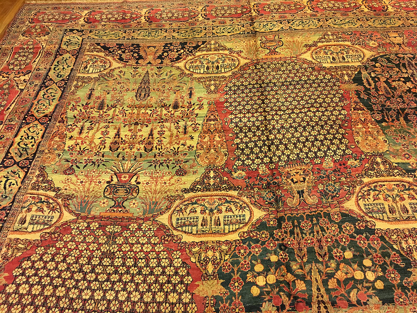 Antique kirman, lavar Carpet - # 53816