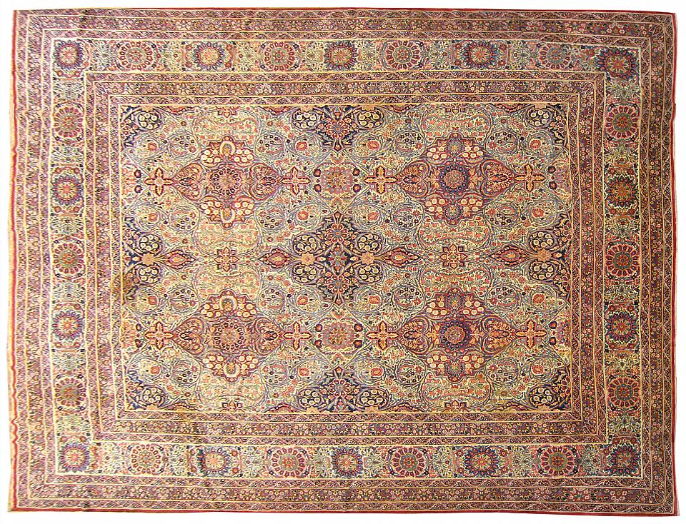 Antique kirman, lavar Carpet - # 54082