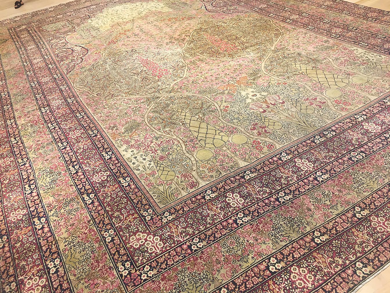 Antique kirman, lavar Carpet - # 54385