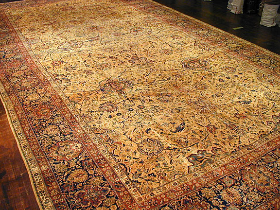 Antique kirman, lavar Carpet - # 5519