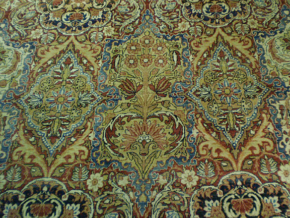 Antique kirman, lavar Carpet - # 5662