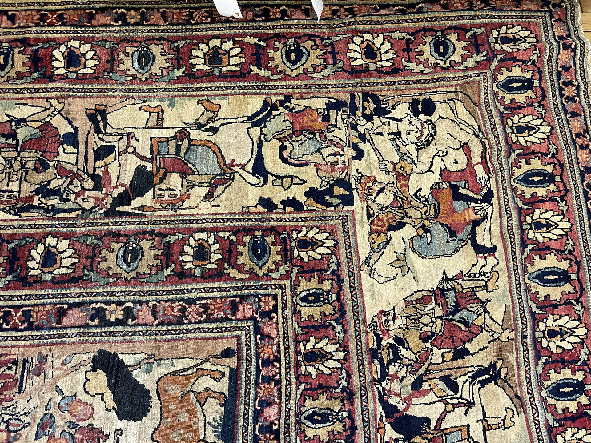 Antique kirman, lavar Carpet - # 58195