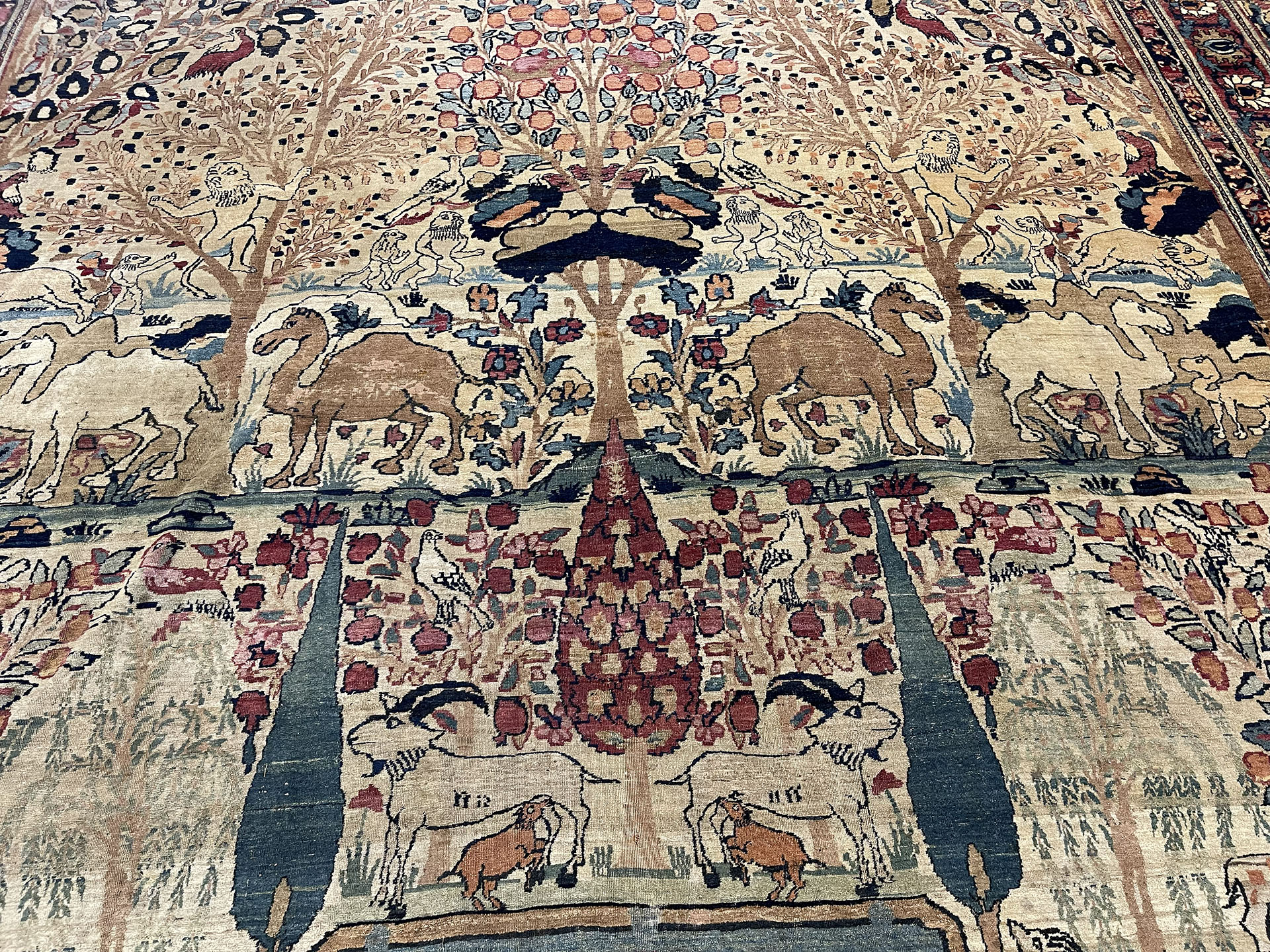 Antique kirman, lavar Carpet - # 58195