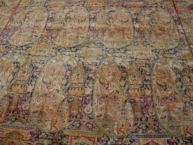 Antique kirman, lavar Carpet - # 6993