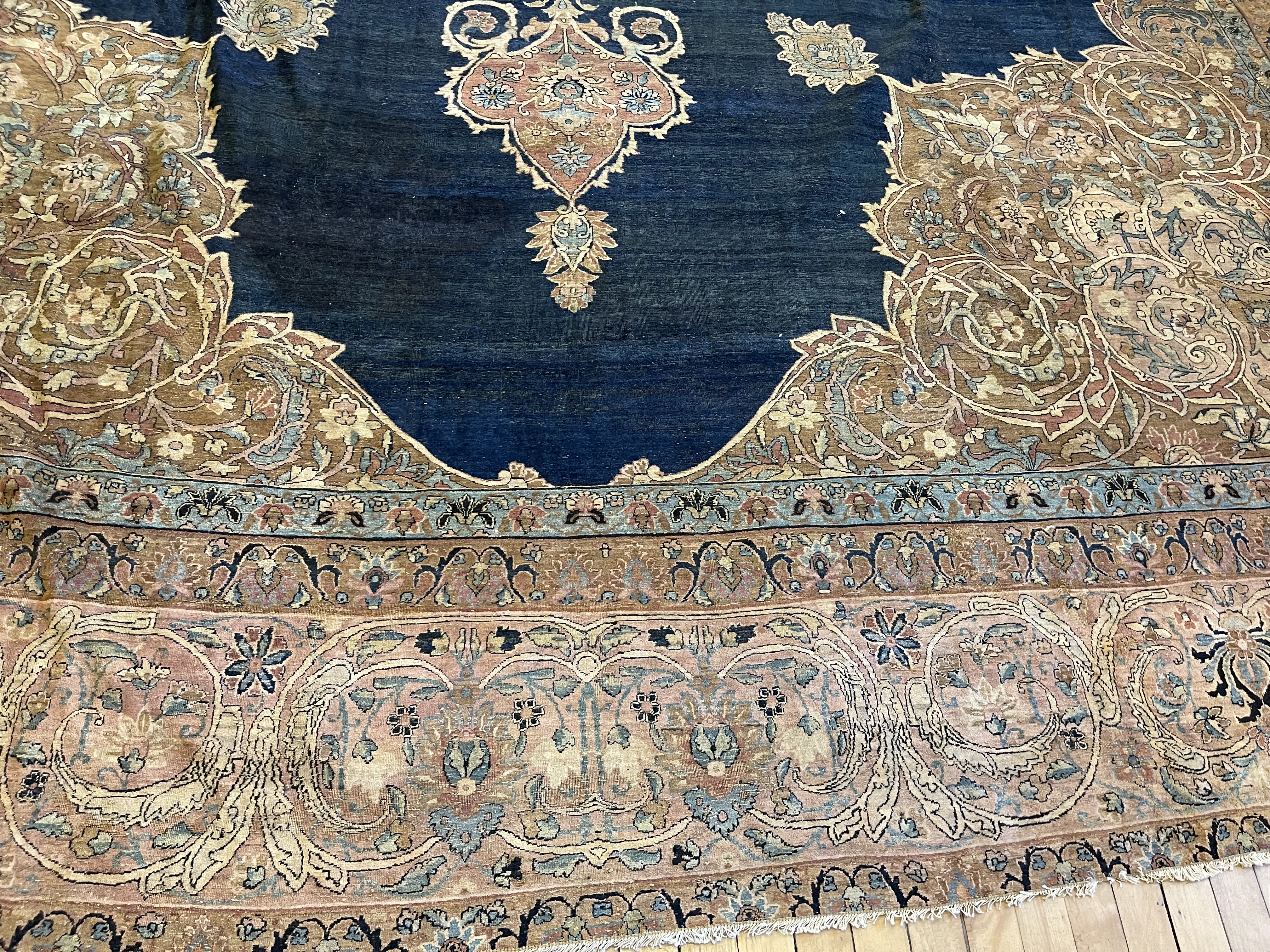 Antique kirman, lavar Carpet - # 78302