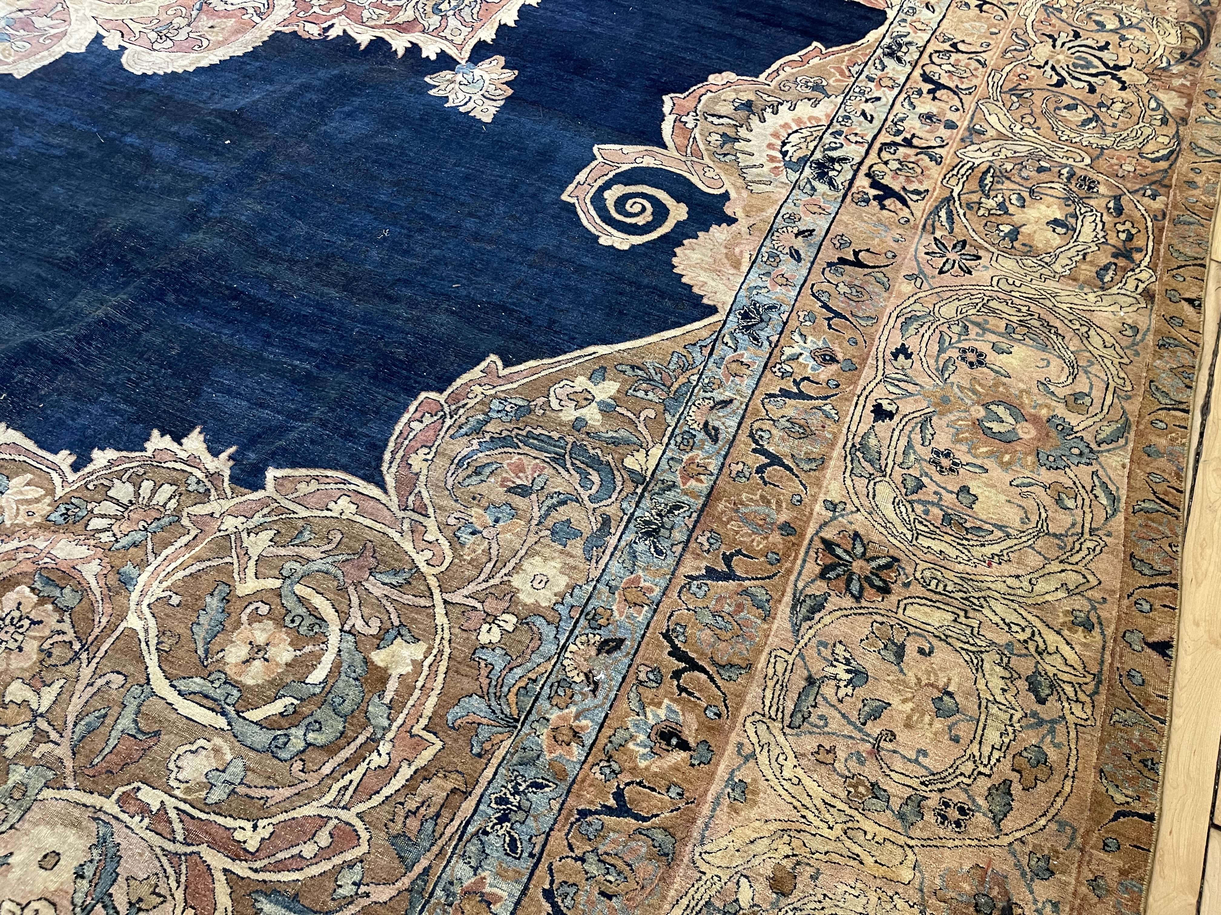 Antique kirman, lavar Carpet - # 78302