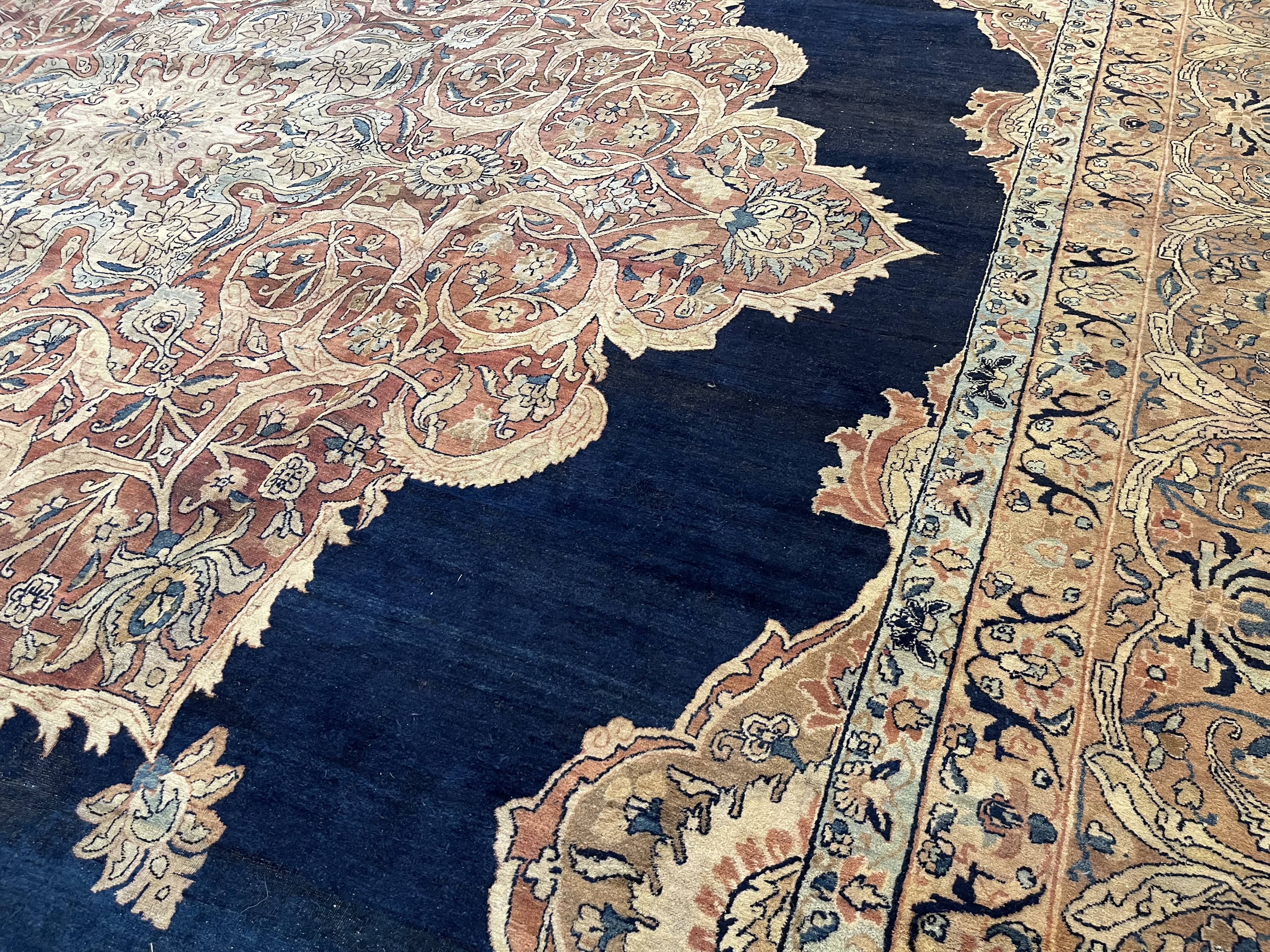 Antique kirman, lavar Carpet - # 78302