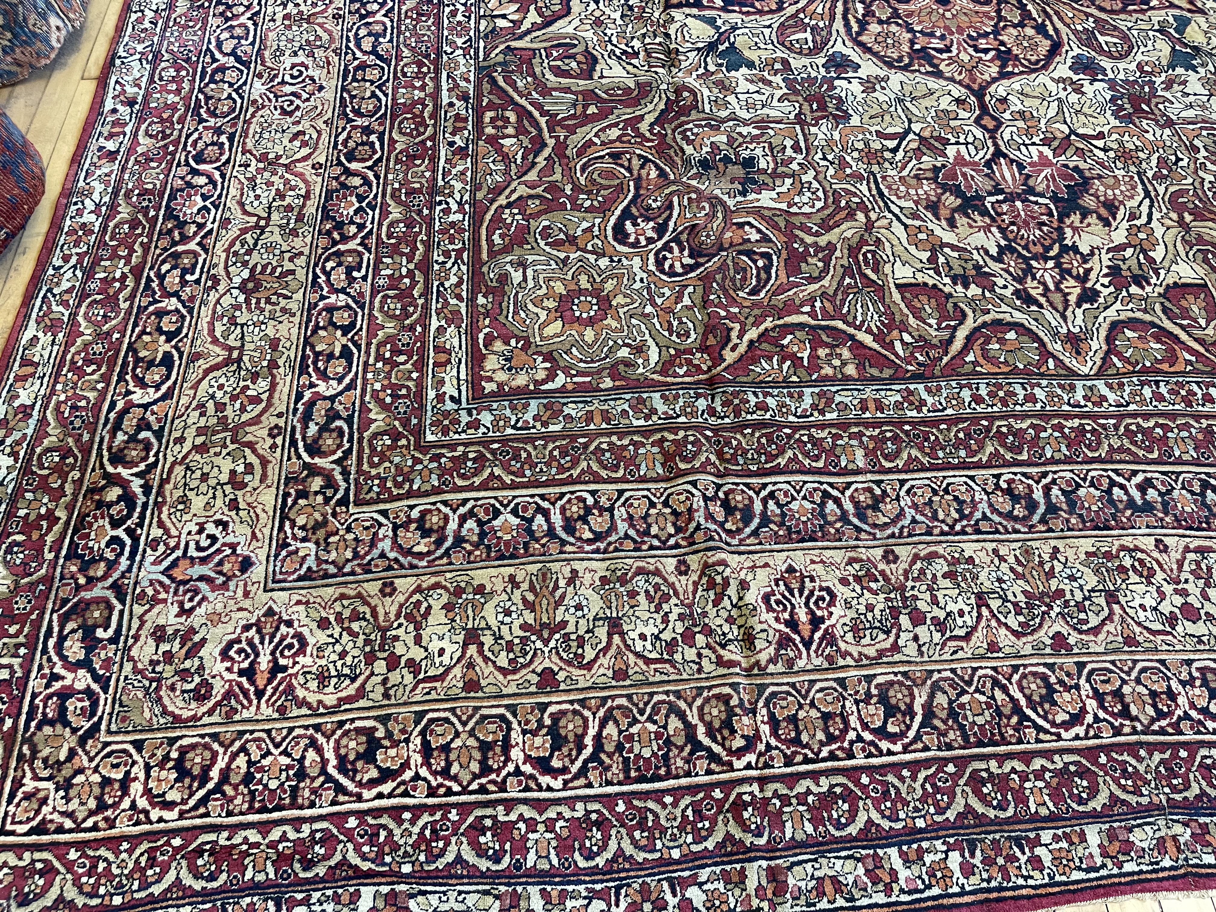 Antique kirman, lavar Carpet - # 78307