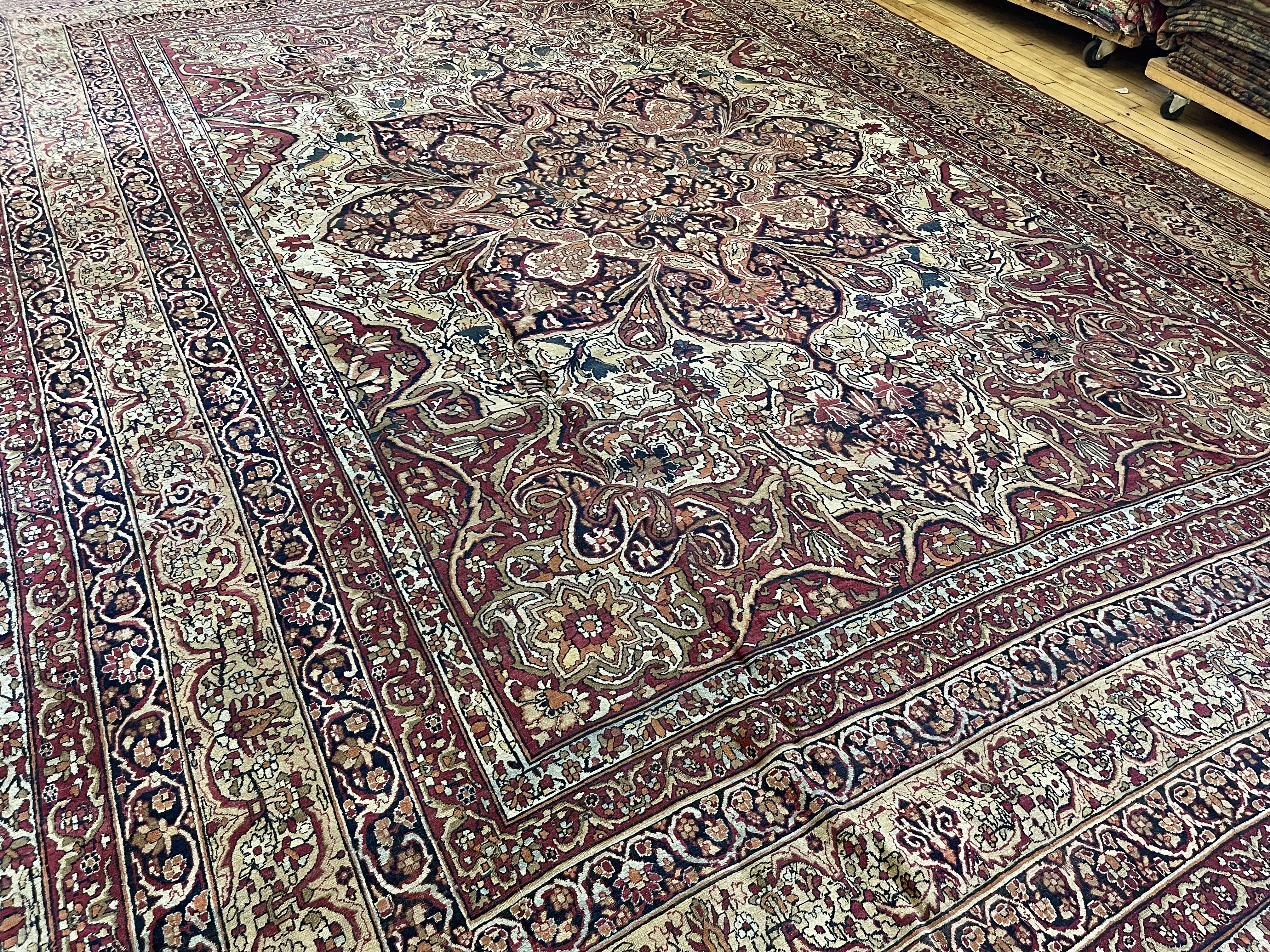 Antique kirman, lavar Carpet - # 78307