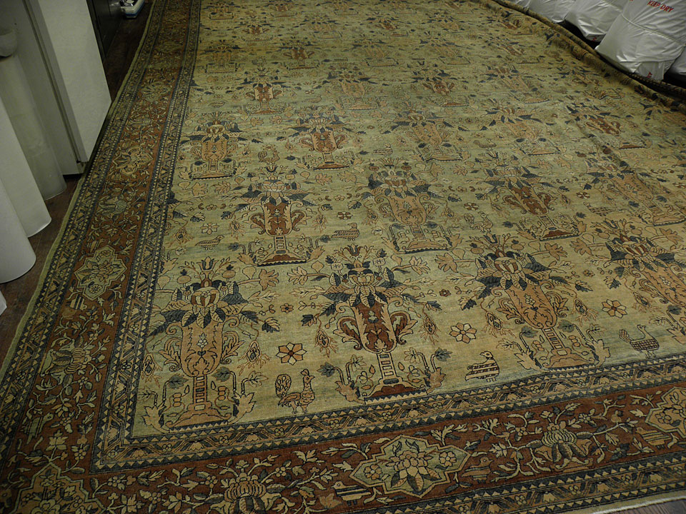 Antique kirman, lavar Carpet - # 7984