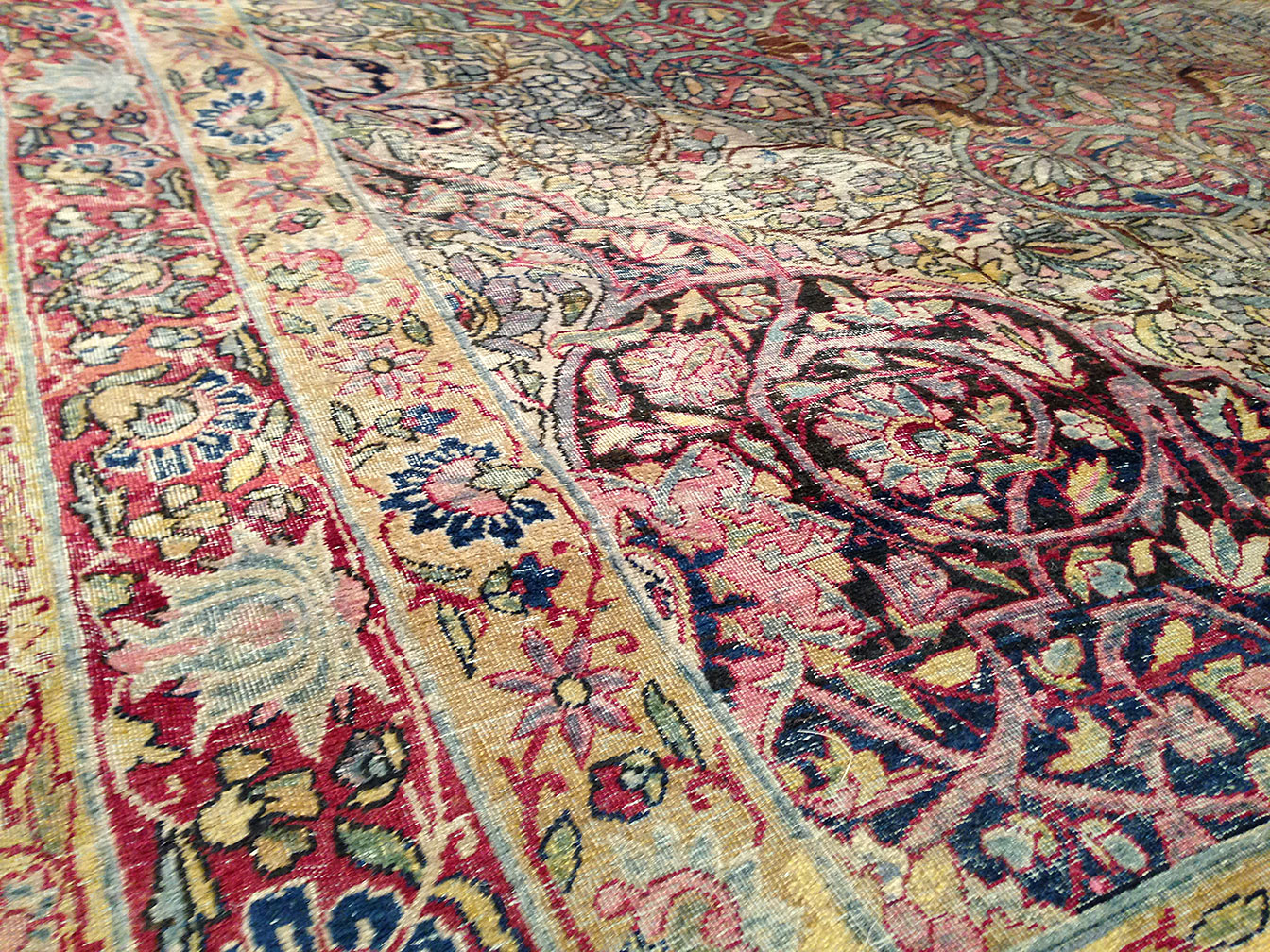 Antique kirman, lavar Carpet - # 9146