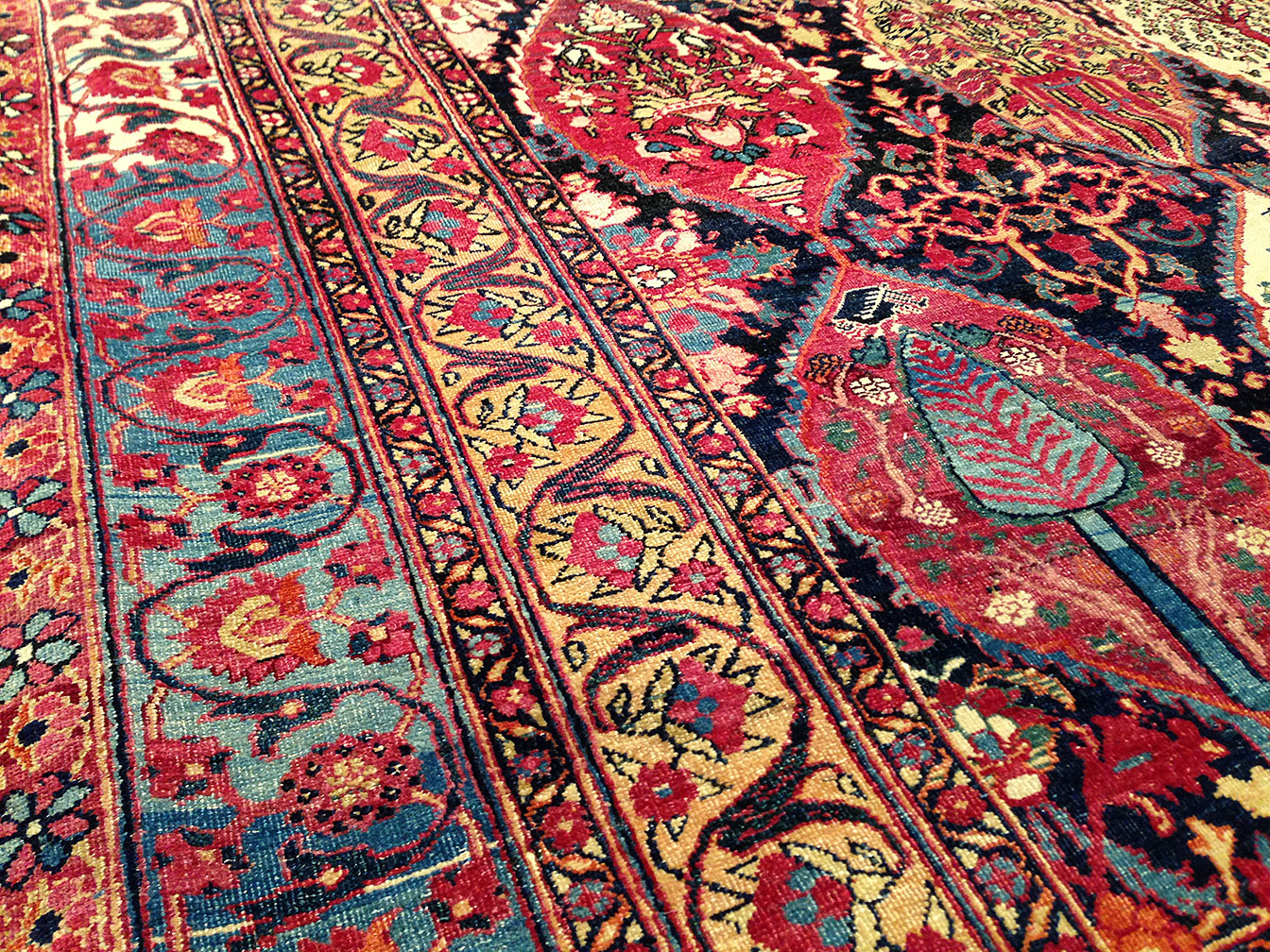 Antique kirman, lavar Carpet - # 9190