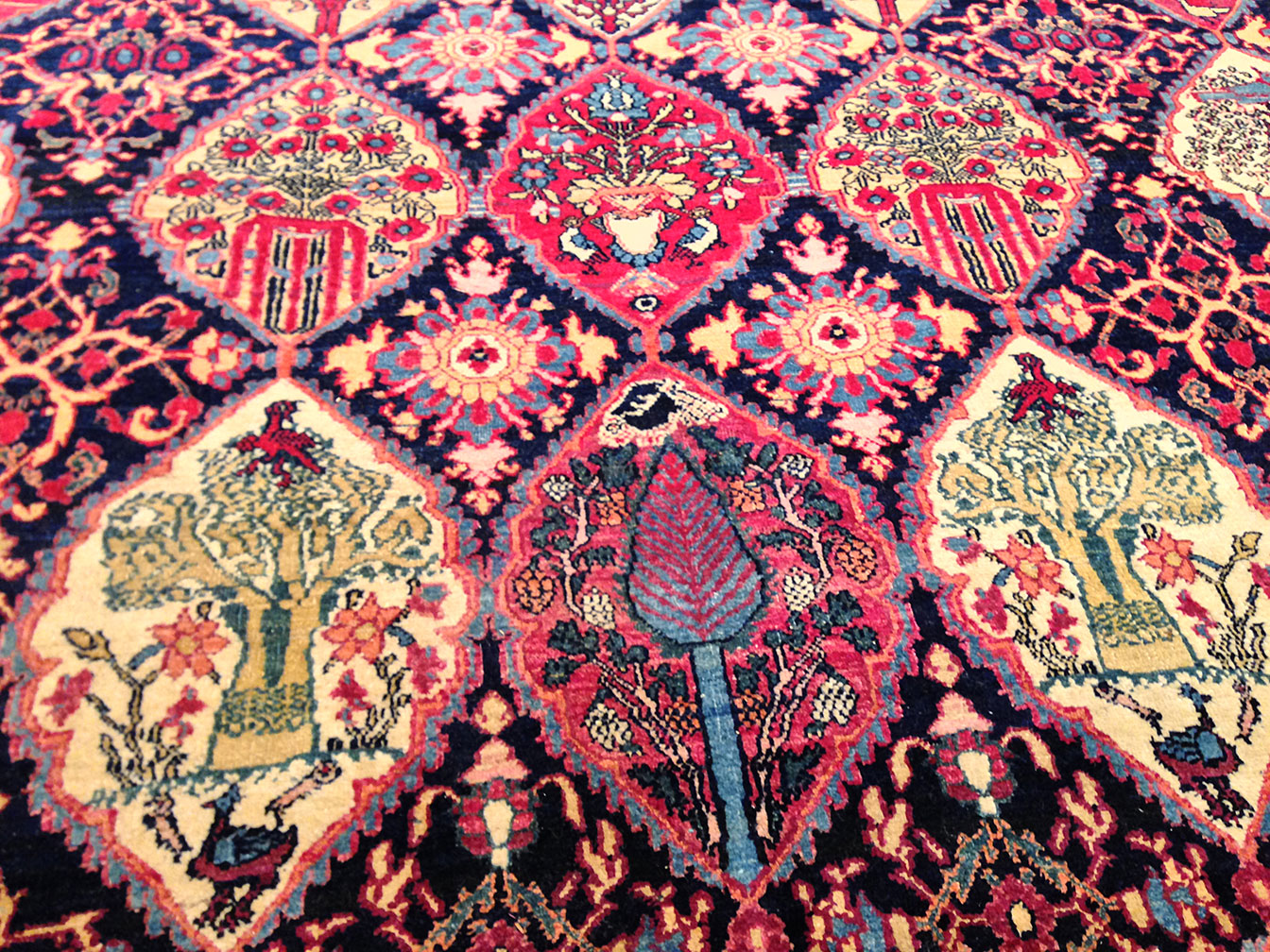 Antique kirman, lavar Carpet - # 9190