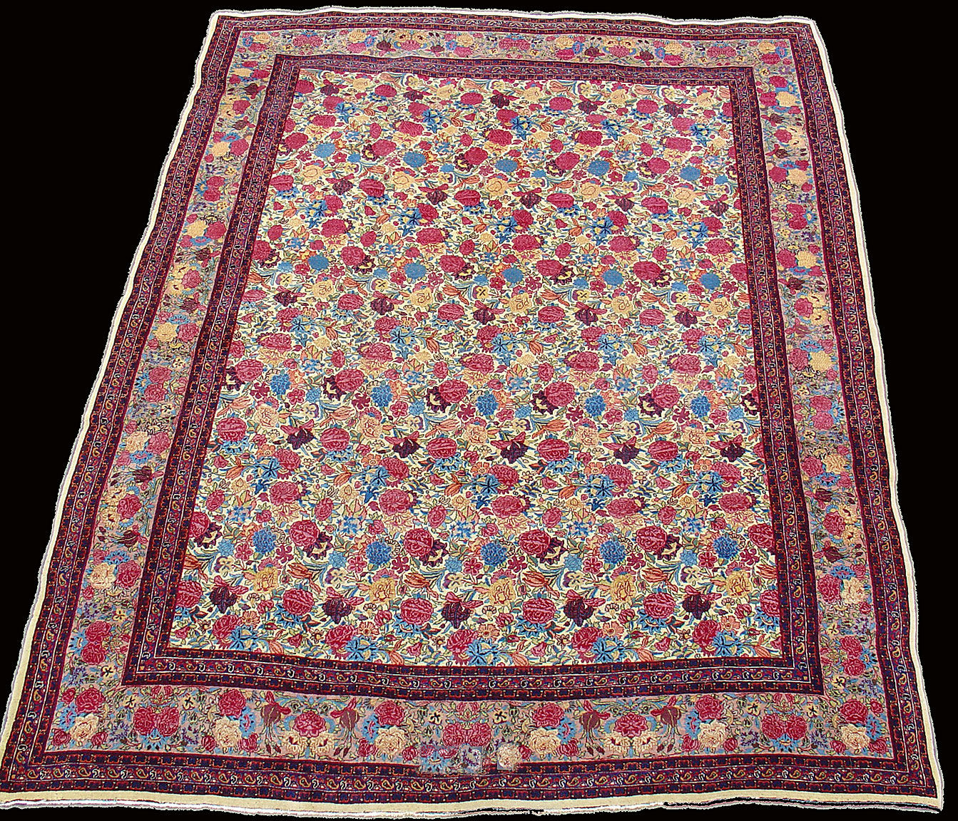 Antique meshed Carpet - # 9682