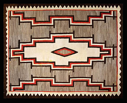 Antique navaho Carpet - # 6075