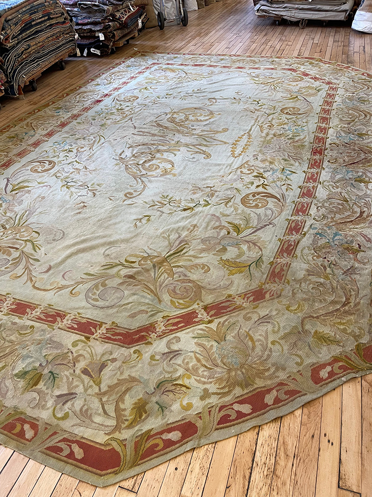 Antique needlepoint Carpet - # 57560