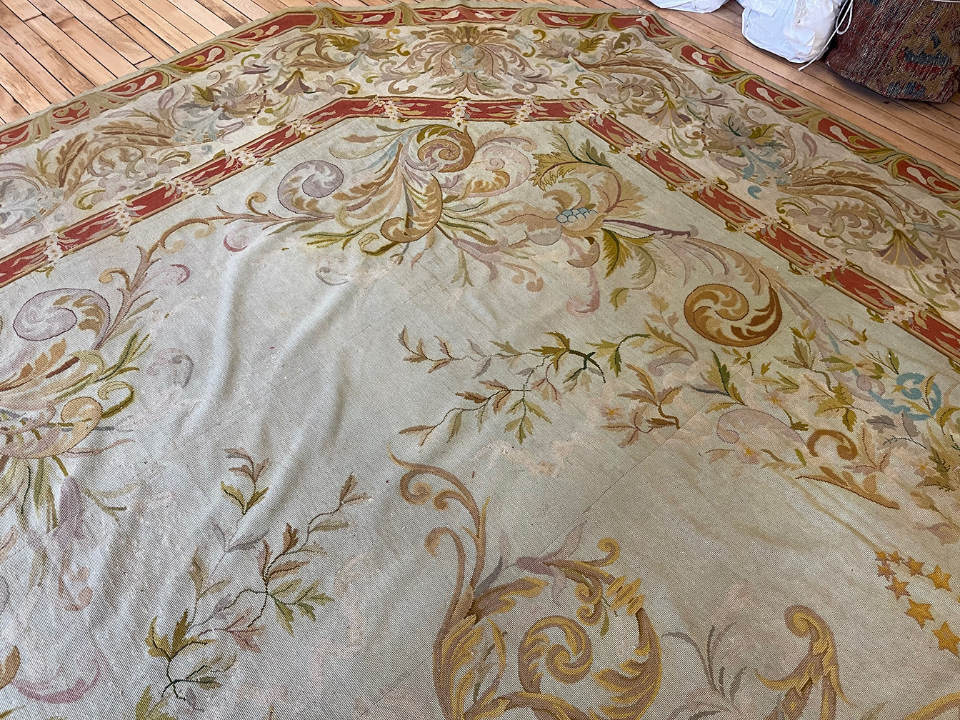Antique needlepoint Carpet - # 57560
