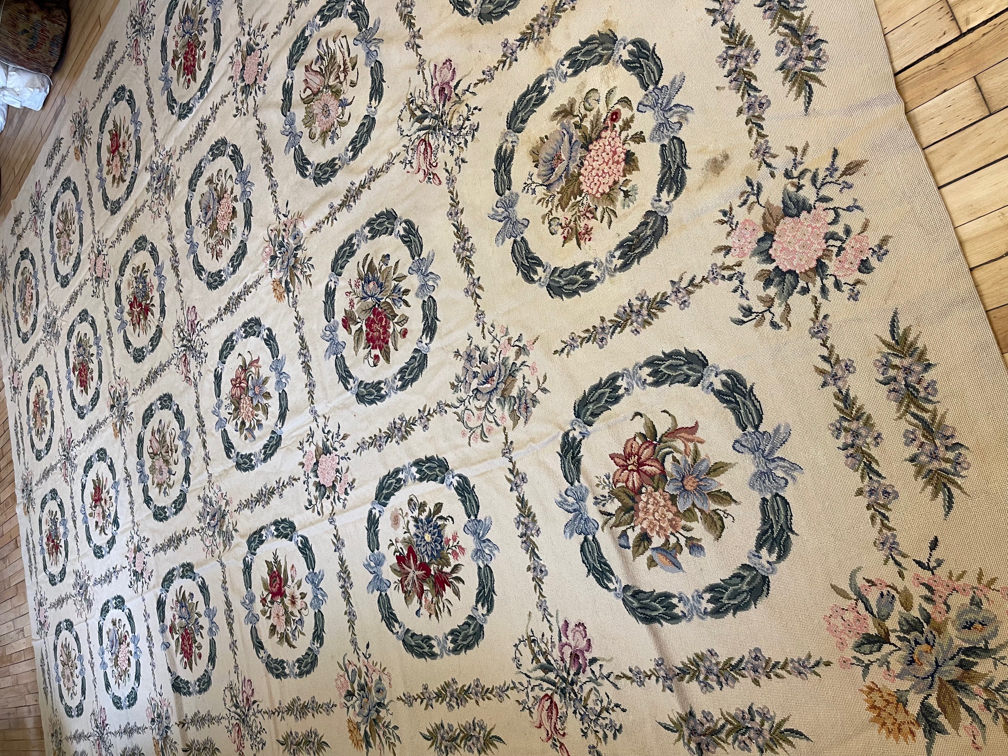 Antique needlepoint Carpet - # 57563