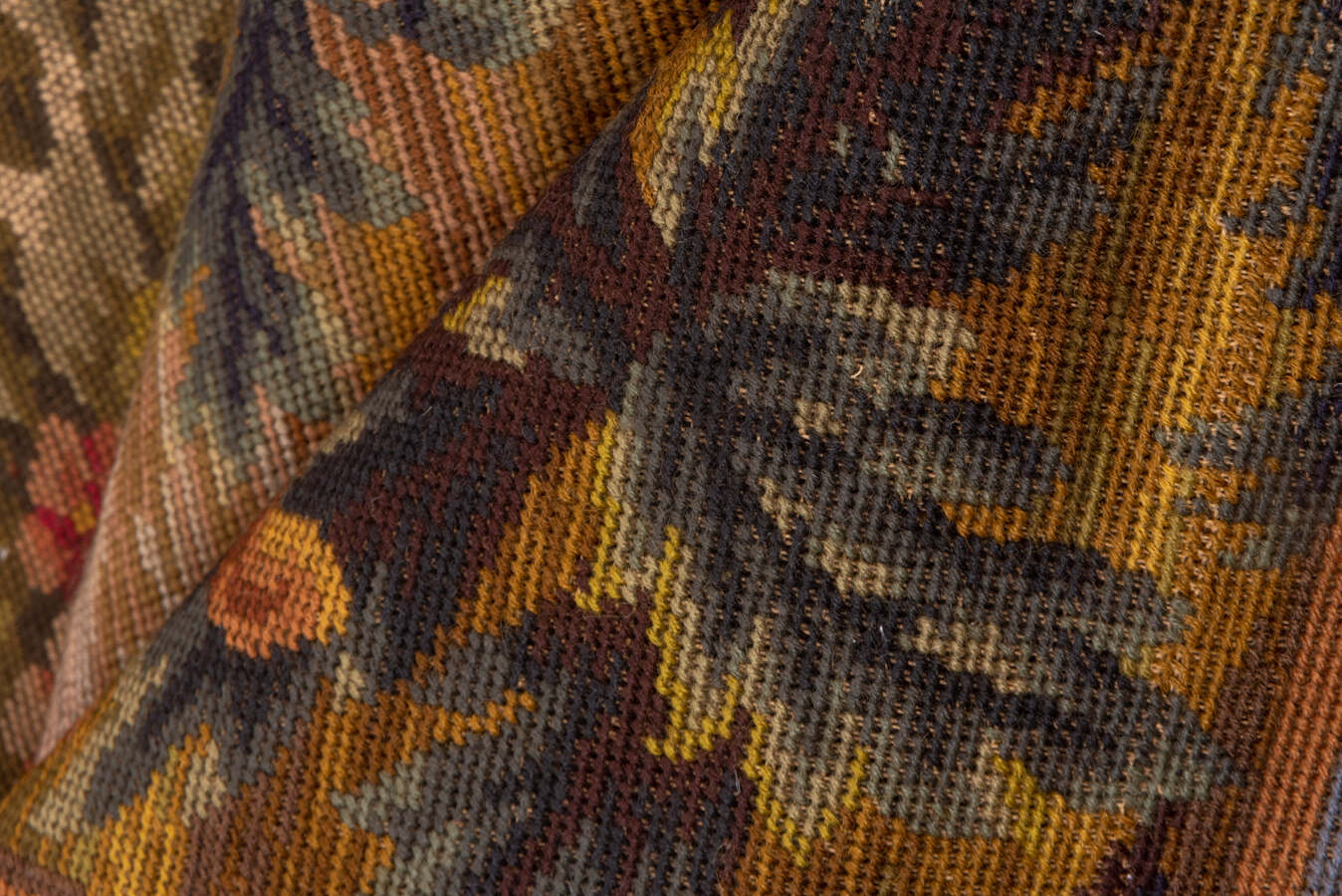 Antique needlepoint Rug - # 58182