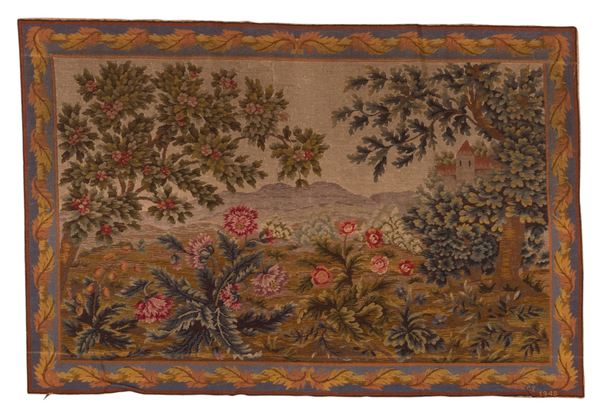 Antique needlepoint Rug - # 58182